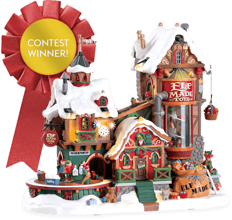 Lemax 2018 Holiday & Christmas Village Collection Elf Made Toy Factory - Lemax 2018 Holiday & Christmas Village Collection