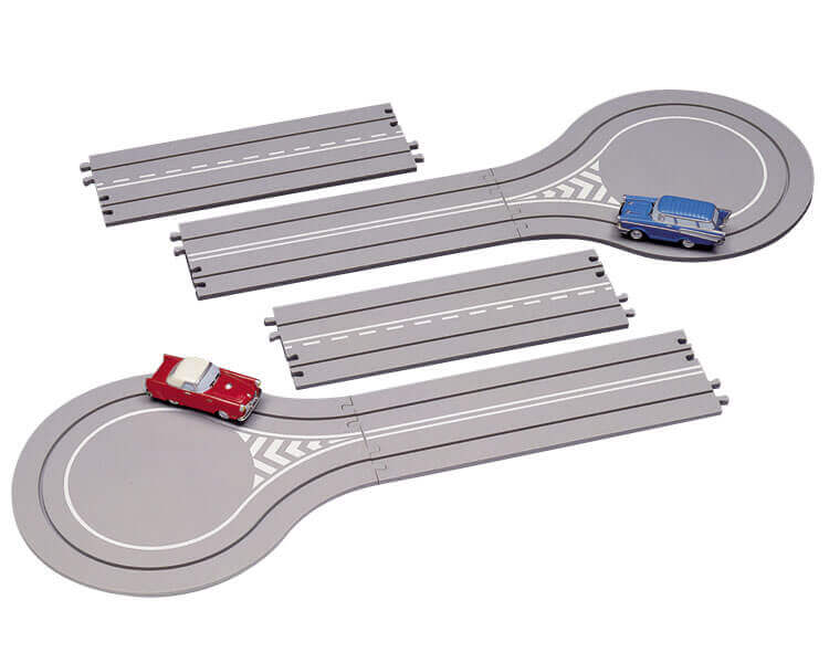 Lemax Village Collection Classic Car Set 2 Way sale Straight Road Pattern Circle Road