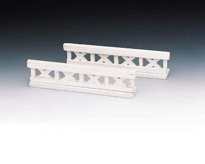 Crossed Wooden Fence, Set of 2