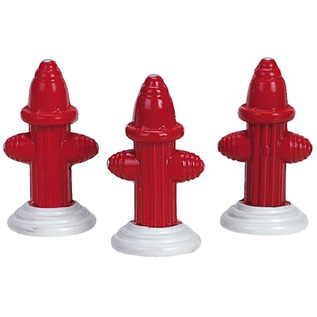 Metal Fire Hydrant, Set Of 3