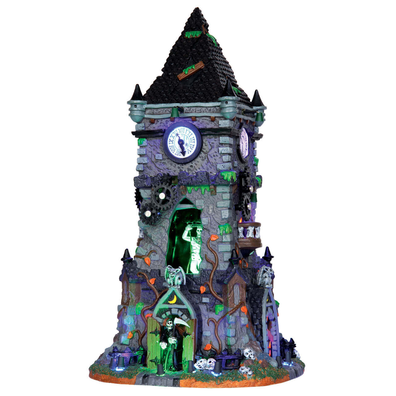 Lemax Spooky Town Haunted Clock deals Tower