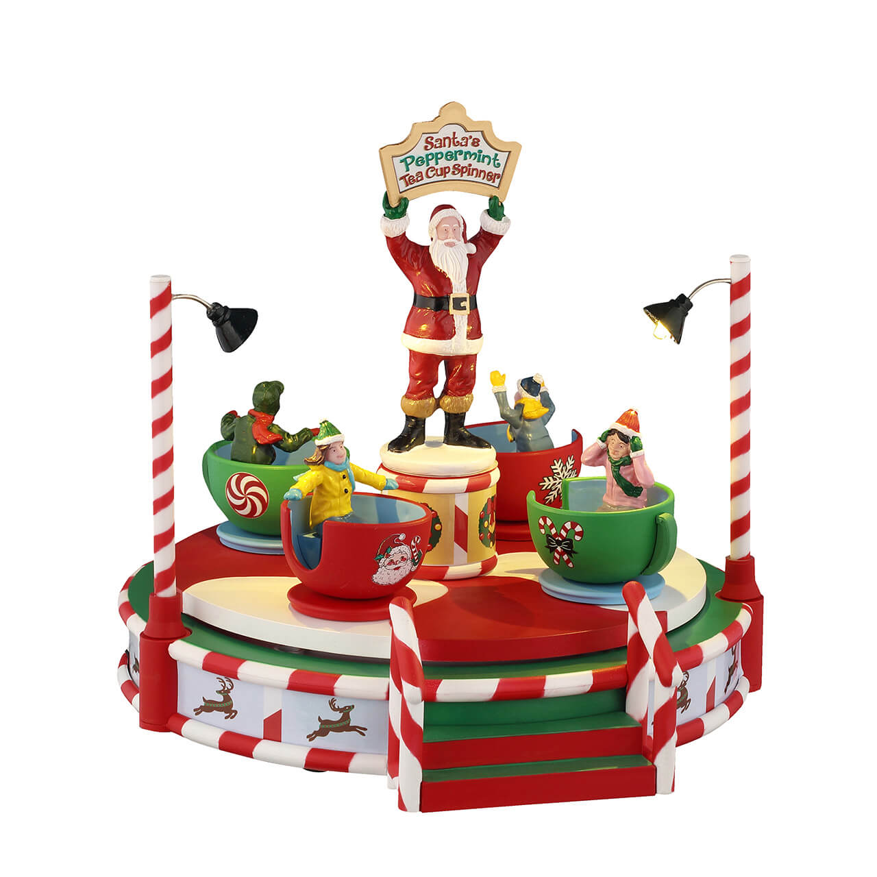 FLAVORS クリスマスカーニバル Chistmas Carnival Santa's Peppermint Teacup Spinner