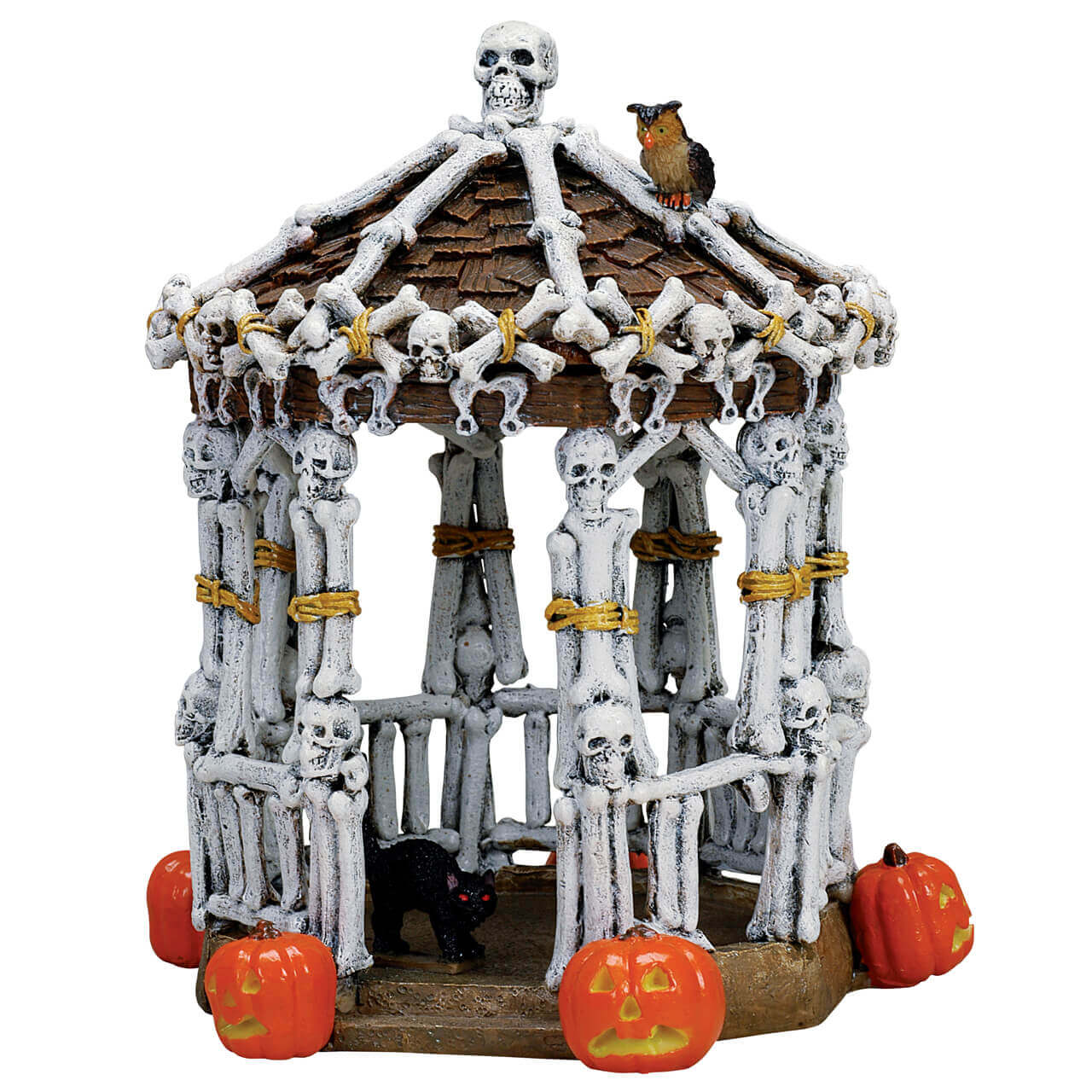 Lemax Spooky Town on sale GAS N GHOUL Halloween Gas Station Frankenstein Skeleton IOB