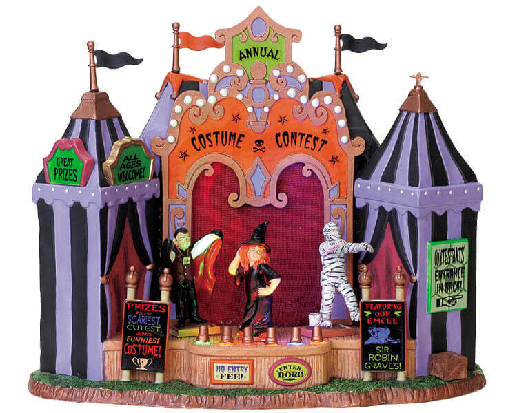 Lemax spooky Town The pillager 2006 animated 2024 and musical