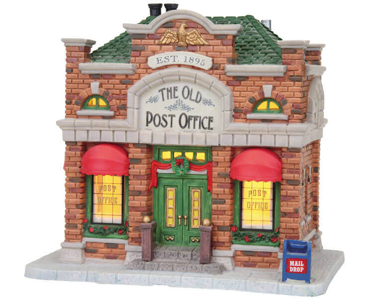 NEW Lemax Hillside Post Office Lighted Christmas Village hot with Bulb RETIRED