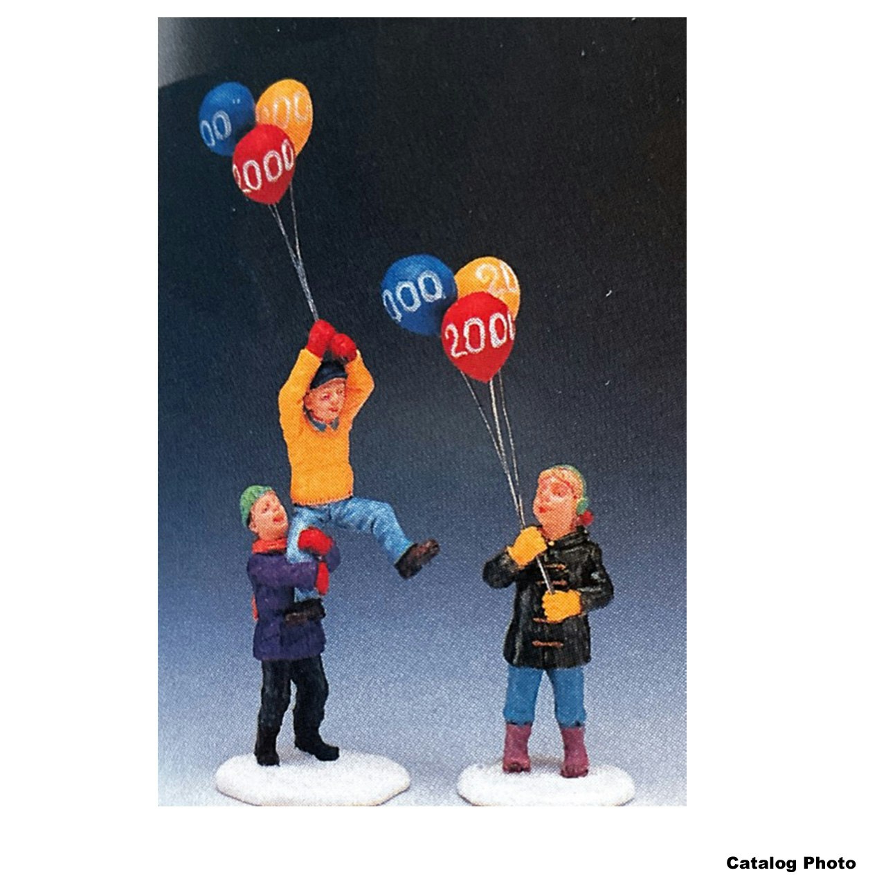 Girl & Boys with Balloons, Set of 2